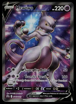 Pokemon Card - Mewtwo V Sword & Shield Promo SWSH229 Holo Promo - Image 1