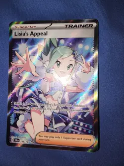 Pokemon TCG Lisia's Appeal Holo Full Art Ultra Rare Card 234/191 Surging Sparks - Image 1
