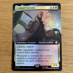 MTG Colonel Autumn (Extended Art) #411 Universes Beyond: Fallout Card Rare NM - Image 1