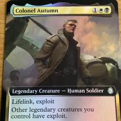 MTG Colonel Autumn (Extended Art) #411 Universes Beyond: Fallout Card Rare NM - Image 2