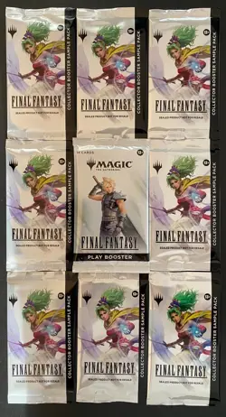 1 MTG Final Fantasy Play Booster FIN + 8 Collector Sample pack FIC - Image 1