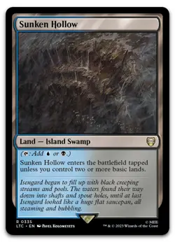 Sunken Hollow #335 (NM) Lord of the Rings LTC Magic MTG - Image 1
