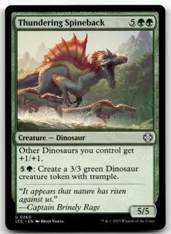 Thundering Spineback #260 (NM) Lost Caverns of Ixalan LCC Magic MTG - Image 1