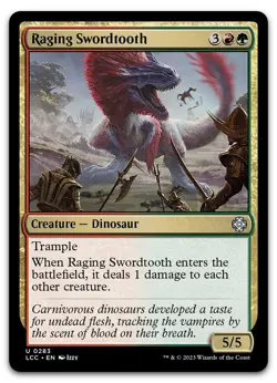 Raging Swordtooth #283 (NM) Lost Caverns of Ixalan LCC Magic MTG - Image 1