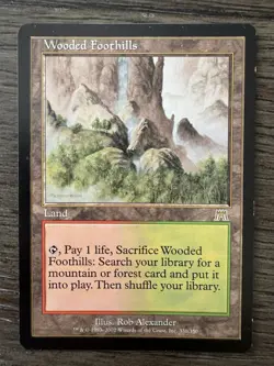 MtG - Wooded Foothills - Onslaught - 330/350 - Rare - Image 1