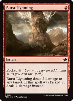 Burst Lightning - Foundations - Magic the Gathering MTG Nice! - Image 1