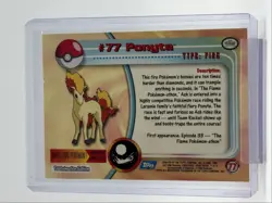PONYTA 1999 TOPPS POKEMON TV ANIMATION SERIES 2 BLUE LOGO 77 Q0899 - Image 2
