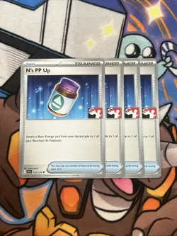 N's PP Up Non-Holo - NM - Pokemon Prize Pack Series 7 Stamped PLAYSET (4 COPIES) - Image 1