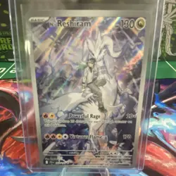 Pokemon N's Reshiram 167/159 SV09 Illustration Rare Holo 130HP EN - Image 1