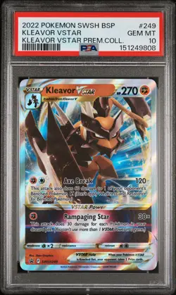 2022 POKEMON SWSH PROMO KLEAVOR VSTAR PREMIUM COLLECTION KLEAVOR VSTAR PSA 10 - Image 1