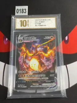 Pokemon S-Chinese SWSH Promo Card 080/S-P Charizard Vmax-P yxis gold 10 - Image 1