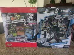 Pokemon Black Bolt White Flare Bundle Sams Club Poster Black Binder Sealed!! - Image 2
