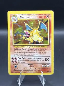 Charizard 4/102 Base Set Holo WoTc Pokemon - Image 1