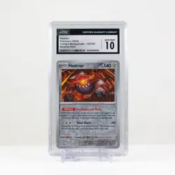 Pokemon Heatran #123 Reverse Holo Twilight Masquerade 2024 - CGC 10 Gem Mint - Image 2