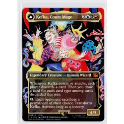 MTG Kefka, Court Mage//Kefka, Ruler of Ruin Final Fantasy Borderless Mythic - Image 1
