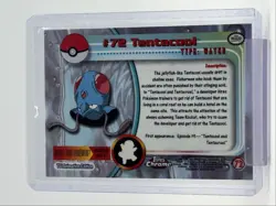 TENTACOOL 1999 TOPPS CHROME POKEMON TV SERIES 1 BLUE LOGO 72 Q0899 - Image 2