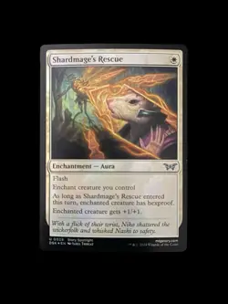MTG Shardmage's Rescue (411/469) Duskmourn House of Horror LP FOIL - Image 1