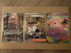 3 Pokemon Perfect Order TARRAGON 116/88, DOUBLADE 98/88, MEGA CLEFABLE 31/88 - Image 1