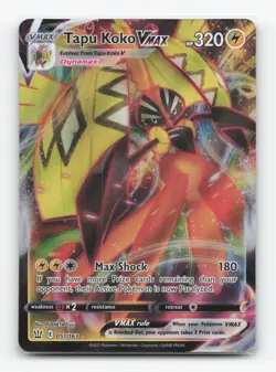 Pokemon TCG - Tapu Koko VMAX 051/163 Near Mint Holo VMAX Rare Battle Styles - Image 1