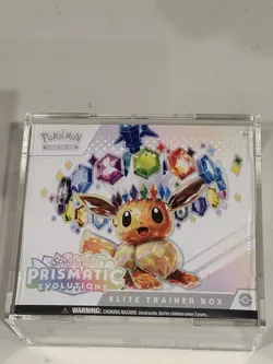 Pokemon Prismatic Evolutions Elite Trainer Box ETB New Sealed W/ Acrylic Case - Image 1