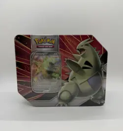 Pokemon TCG Tyranitar V Strikers Factory Sealed 5-Pack Tin - Image 1