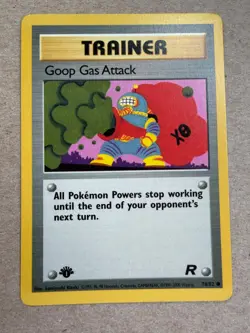 1999 VINTAGE POKEMON TCG TRAINER GOOP GAS ATTACK #78/82 1st Edition Team Rocket - Image 1