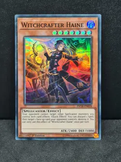 Yugioh Witchcrafter Haine INCH-EN018 Super Rare 1st Edition NM - Image 1