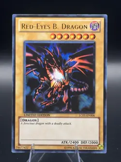 Yugioh Red-Eyes B. Dragon LC01-EN006 Ultra Rare Limited Edition NM - Image 1