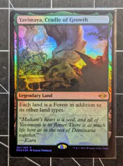 MTG English Yavimaya, Cradle of Growth NM Foil Modern Horizons 2 - Image 1