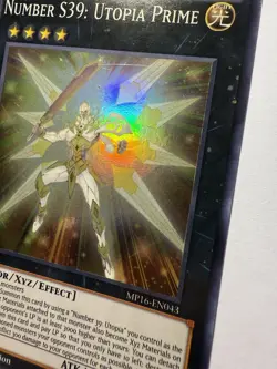 *** NUMBER S39: UTOPIA PRIME *** SUPER RARE MP16-EN043 MP YUGIOH! - Image 2