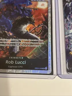 One Piece Adventure On Kami Island Rob Lucci EB04-048 SR & Alt Art Foil English - Image 4