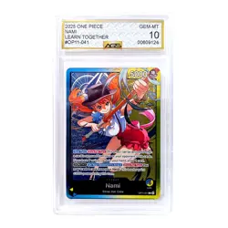 One Piece English Nami Leader Alt Art Learn Together OP11-041 AGS 10 - Image 1