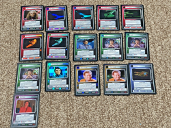 2000 STAR TREK CCG REFLECTIONS FOILS LOT OF 16 CARDS WITH DUPLICATES - Image 1