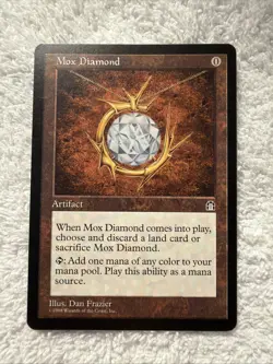Mox Diamond Magic Card Stronghold MTG Reserved List - Image 1