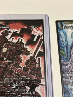 MTG Teenage Mutant Ninja Turtles Doubling Season & Cytoplast Source Material NM - Image 5