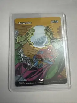 Magic: The Gathering Traumatize Spider-Man Marvel Sorcery Blue M 0015 2025 Card - Image 1