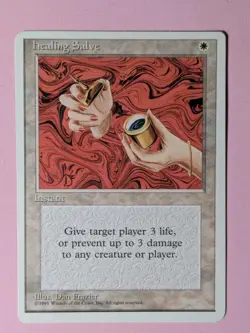 MTG Revised Odd Miscut Sea Serpent & Healing Salve - Image 5