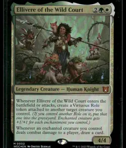 2023 Magic: The Gathering - Wilds of Eldraine Foil Ellivere of the Wild Court - Image 1