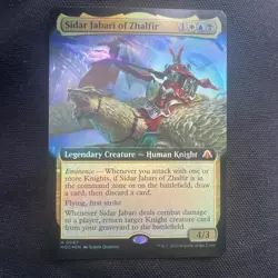 Sidar Jabari of Zhalfir MtG March of the Machine Commander FOIL BORDERLESS NM - Image 1