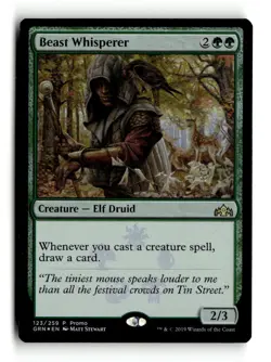 Magic: The Gathering Creature Beast Whisperer Rare 123/259 P Promo - Image 1