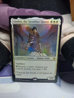 Linden, the Steadfast Queen Foil Throne of Eldraine, Magic the Gathering - Image 1