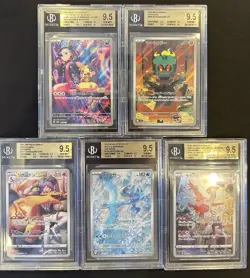 BGS 9.5 Pokemon Card 151 Japanese Ar Art Rare 5Card Set Bulk Charizard CHR - Image 1