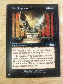 MTG Vile Requiem The List Mystery Booster 2 (MB2) Uncommon Magic #167 Unplayed - Image 1