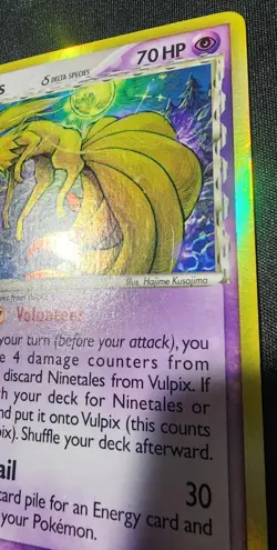 Ninetales 8/101 EX Dragon Frontiers Pokemon Card Delta Species Holo Rare LP - Image 3