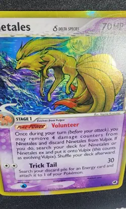 Ninetales 8/101 EX Dragon Frontiers Pokemon Card Delta Species Holo Rare LP - Image 4