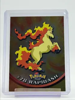 RAPIDASH 1999 TOPPS POKEMON TV ANIMATION SERIES 1 FOIL BLUE LOGO 78 Q0899 - Image 1