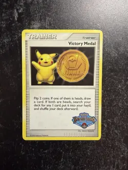 Pokemon Victory Medal 2008 Battle Road Spring Promo Holo Rare LP - Image 1