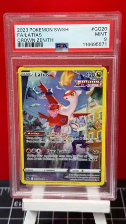 Latias #GG20 PSA 9 MINT 2023 POKEMON TCG SWORD AND SHIELD CROWN ZENITH - Image 1