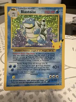 Pokemon Blastoise 2/102 Classic Collection Holo Celebrations English - Image 1