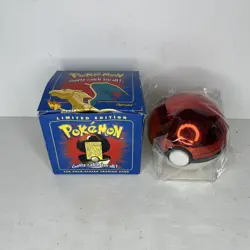 1999 Pokemon CHARIZARD 23k Gold Plated Trading Card Burger King blue Box SEALED - Image 1